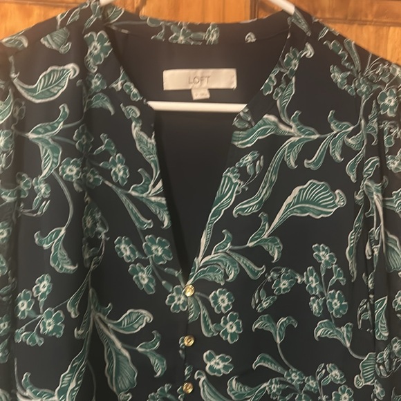 LOFT Floral Tiered Dress - Picture 4 of 7